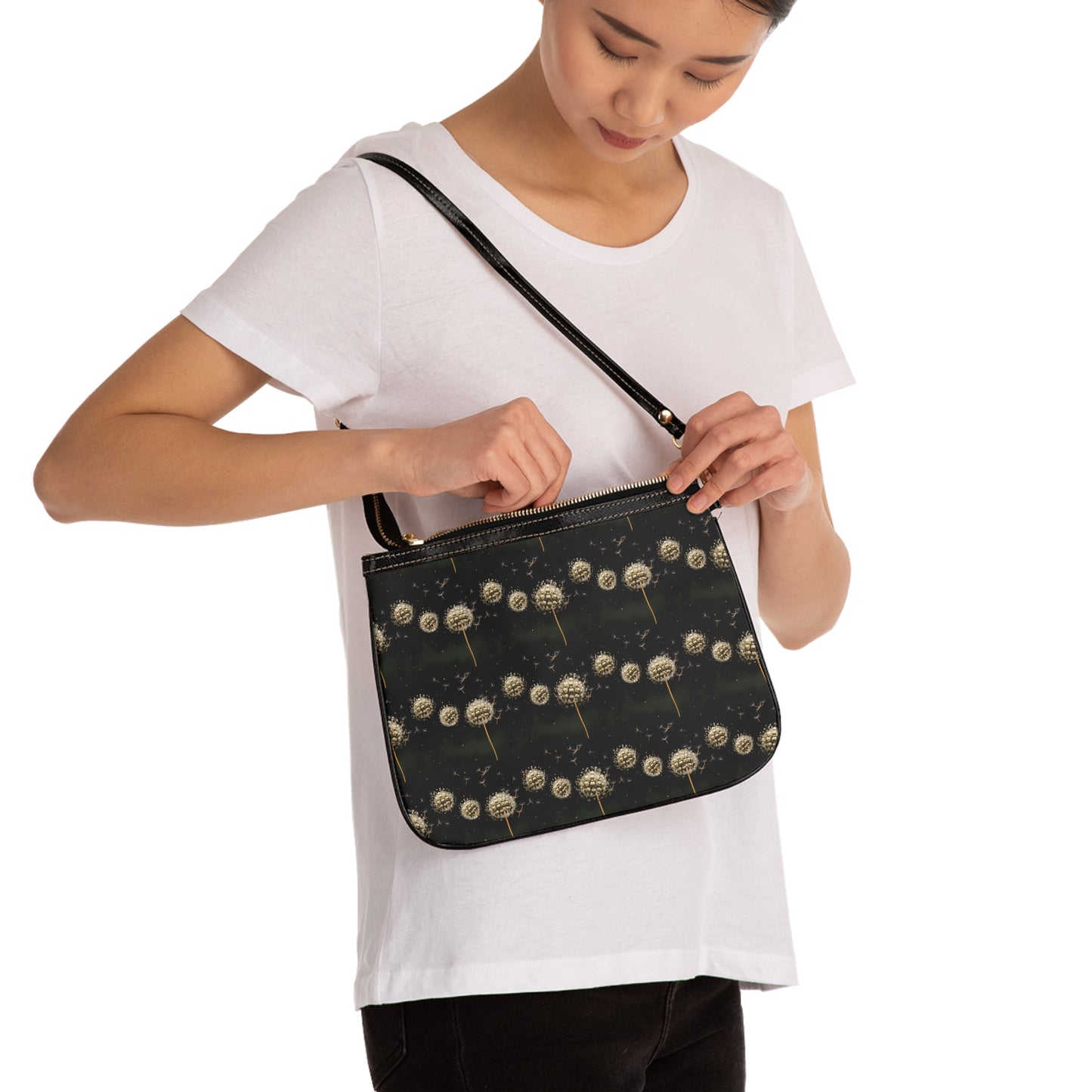 Dandelion Skulls Small Shoulder Bag