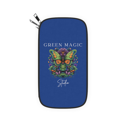 Green Magic Studio Floral Skull Butterfly Passport Wallet