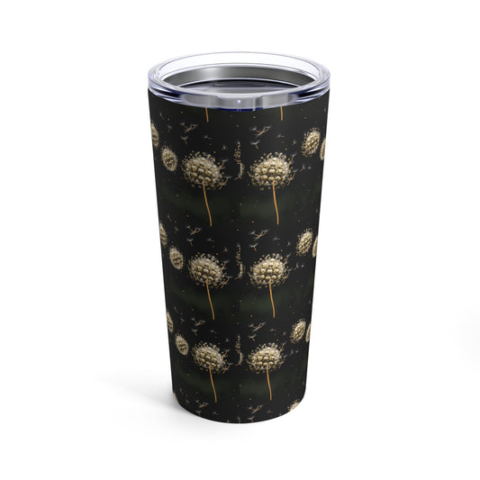 Dandelion Skull Tumbler 20oz