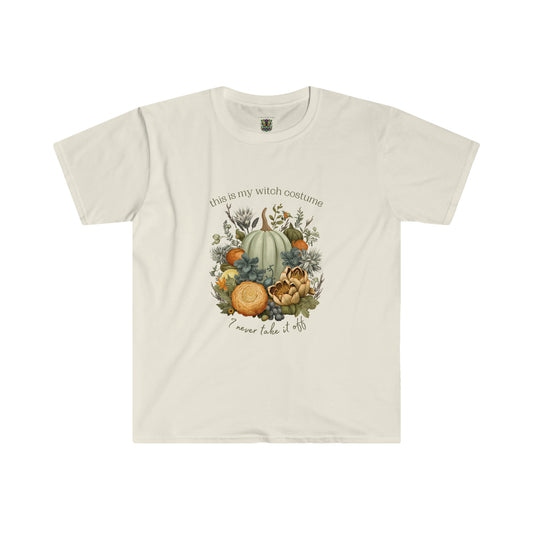 This Is My Witch Costume, I Never Take It Off Pumpkin & Artichoke Unisex Softstyle T-Shirt