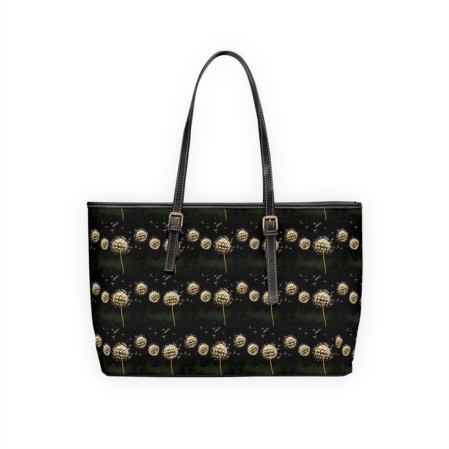 Dandelion Skulls PU Leather Shoulder Bag