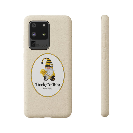 Beek-A-Boo Bee Silly Biodegradable Phone Case Phone Case Floral Phone Case Goth Phone Case Garden Gnome Grandma's Garden