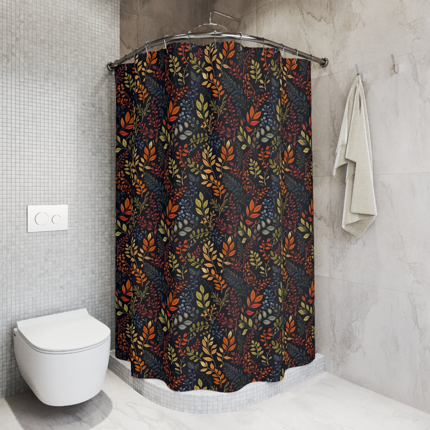 Autumn Leaves Polyester Shower Curtain