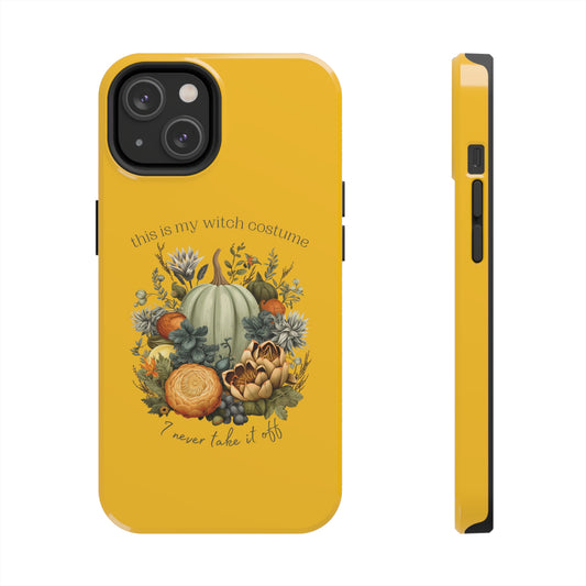 This is My Witch Costume, I Never Take it Off" Pumpkins and Artichokes Halloween Tough Phone Cases