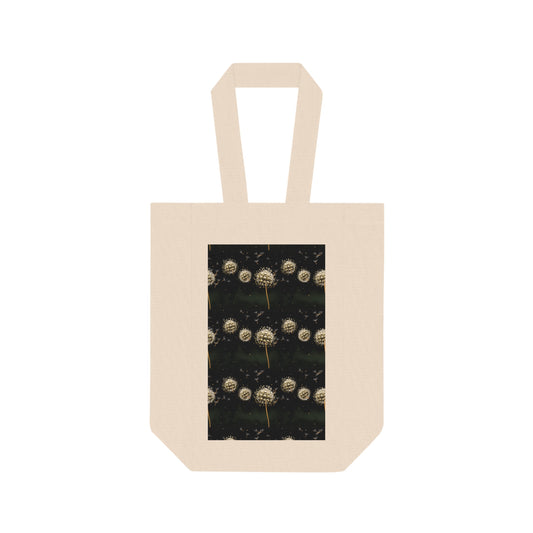 Dandelion Skulls Double Wine Tote Bag