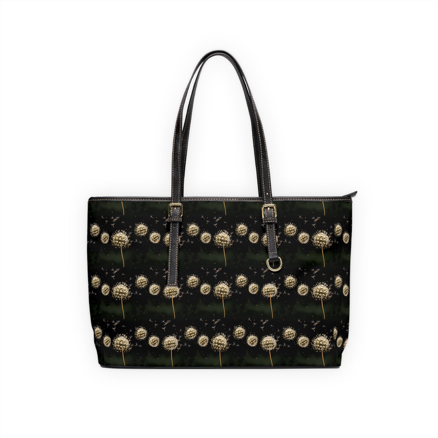 Dandelion Skulls PU Leather Shoulder Bag