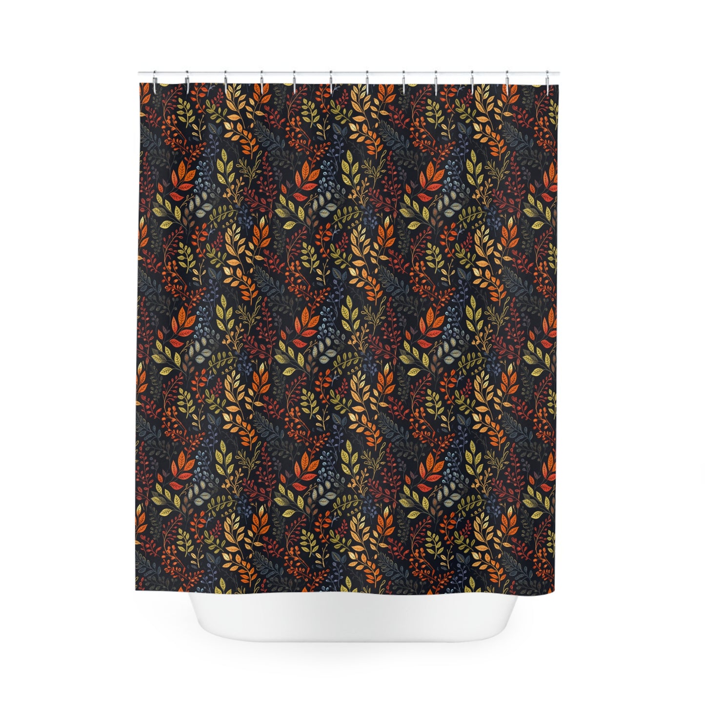 Autumn Leaves Polyester Shower Curtain