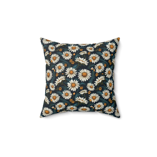 Daisies Spun Polyester Square Pillow