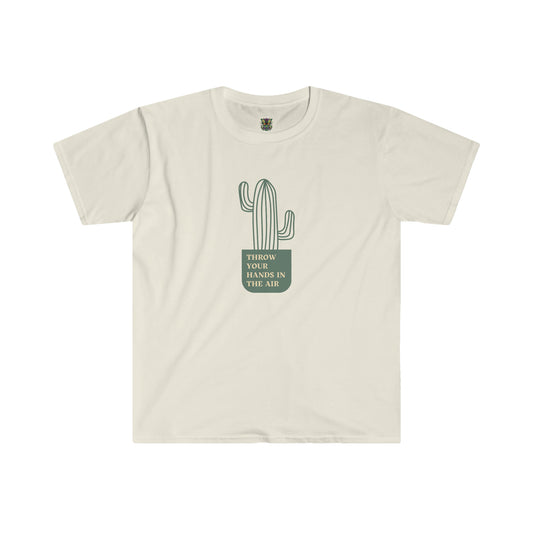 Throw Your Hands Cactus Unisex Softstyle TShirt