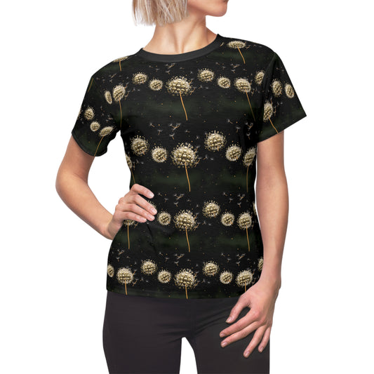 Dandelion Skulls Women's Cut & Sew Tee