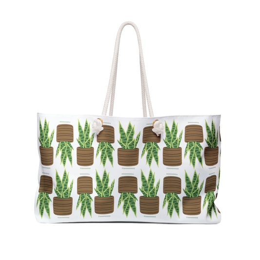 Hisssssss Snake Plant Weekender Bag