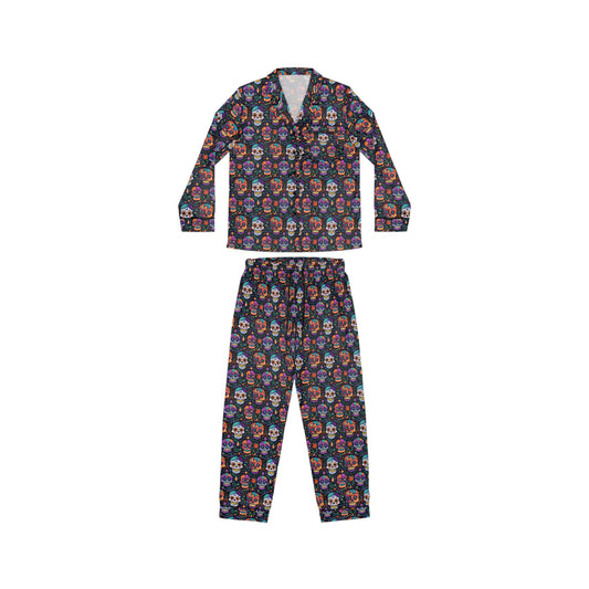 Sugar Skulls Women's Satin Pajamas