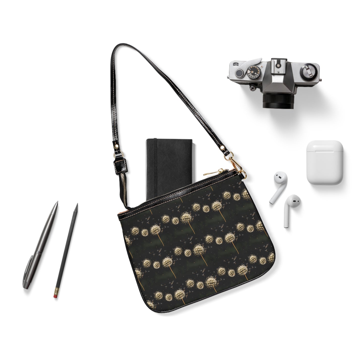 Dandelion Skulls Small Shoulder Bag