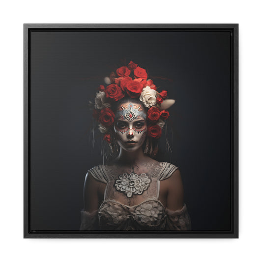 La Muerta Digital Art Series: Sangria, Gallery Canvas Wraps, Square Frame