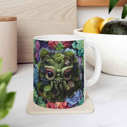 Adaline the Octopus Succulent Creatures Ceramic Mug 11oz