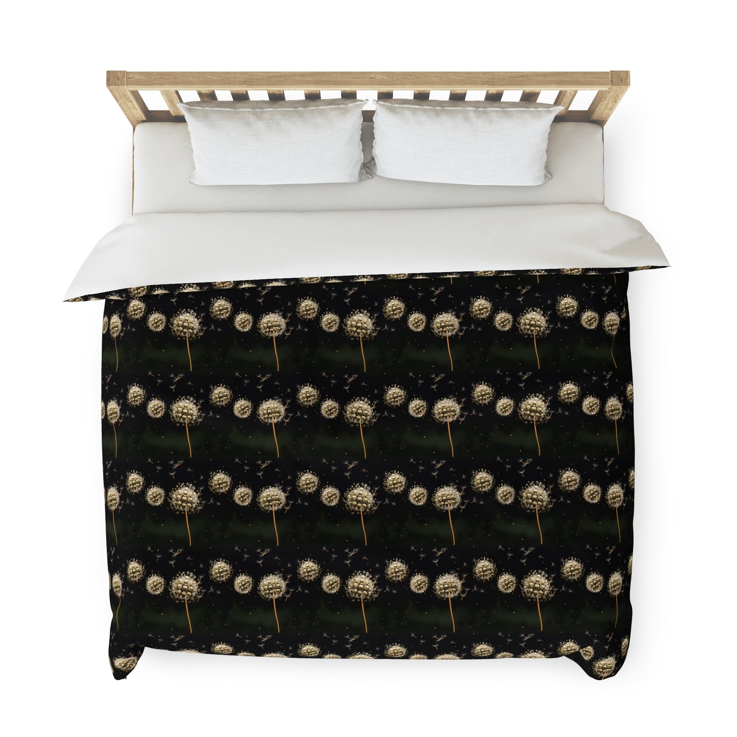 Dandelion Skulls Duvet Cover