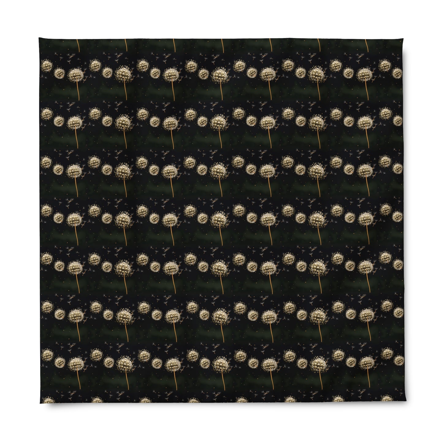 Dandelion Skulls Duvet Cover