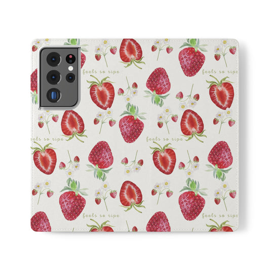 Feels So Ripe Strawberry Phone Wallet Case