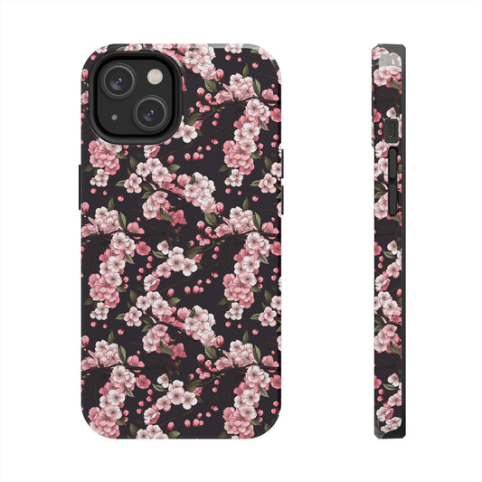 Pink Cherry Blossom Tough Phone Cases