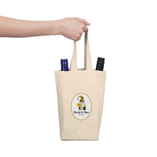 Beek-A-Boo Bee Silly Double Wine Tote Bag