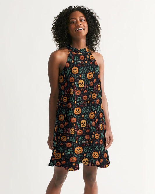 Jack-o-Lanterns Women's Halter Dress