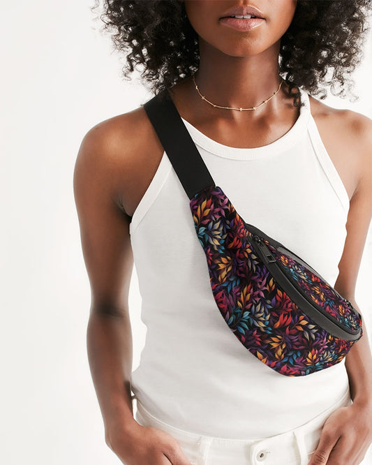 Colorful Leaves Crossbody Sling Bag