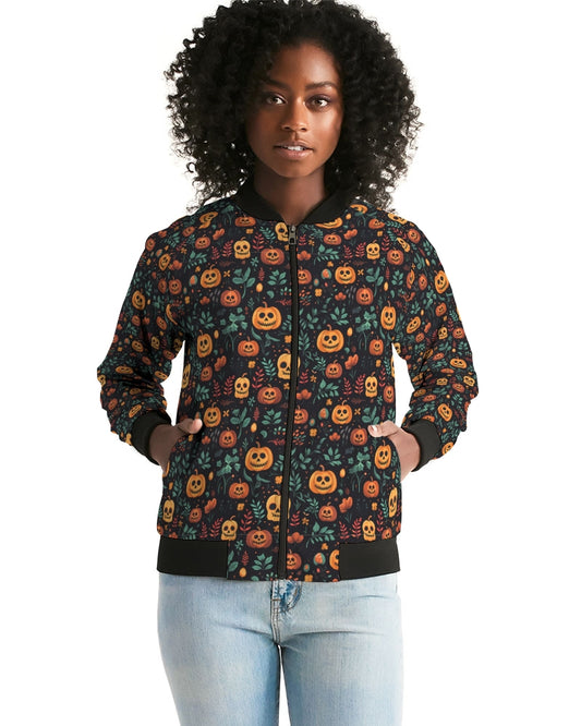 Jack-o-Lanterns Women's Bomber Jacket