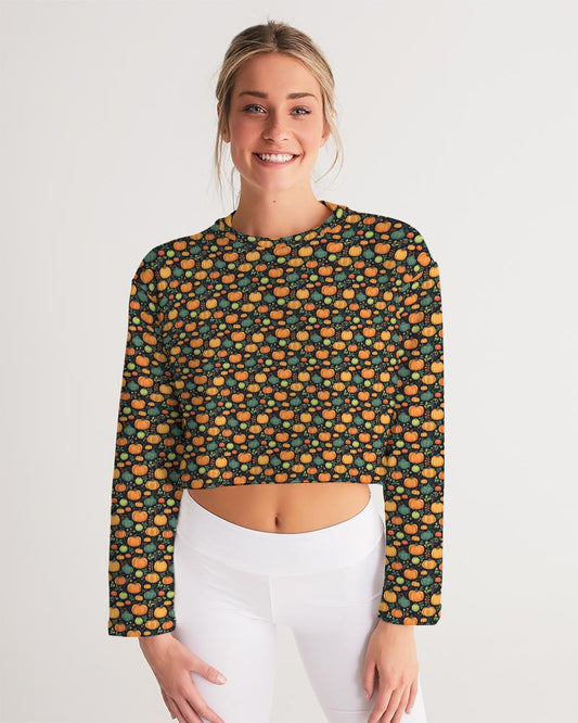 Pumpkins Women's Cropped Sweatshirt