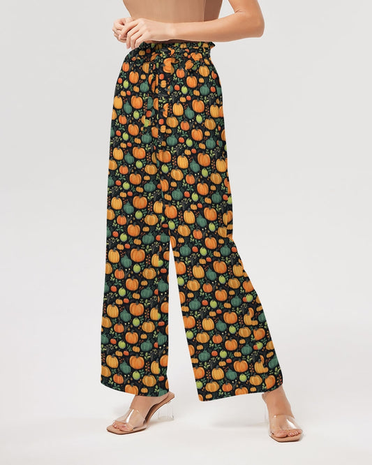 Pumpkins Women's High-Rise Wide Leg Pants